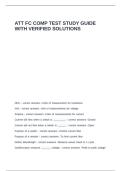 ATT FC COMP TEST STUDY GUIDE WITH VERIFIED SOLUTIONS