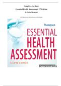 Complete -Test Bank Essential Health Assessment&comma; 2nd Edition By Janice Thompson&period; All Chapters&vert; Latest Edition&vert; Answers with Rationales