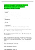 Aviation Law &lpar;AVMG 5090&rpar; - Exam 1 Questions and Actual Detailed Answers 2025 Updated&period;