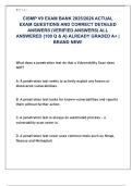 CISMP V9 EXAM BANK 2025&sol;2026 ACTUAL  EXAM QUESTIONS AND CORRECT DETAILED  ANSWERS &lpar;VERIFIED ANSWERS&rpar; ALL  ANSWERED &lbrace;100 Q & A&rcub; ALREADY GRADED A&plus; &vert;  BRAND NEW&excl; 
