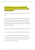 NFHS Rulebook Exam &lpar;Actual 2025&sol;2026&rpar; Questions and verified correct Answers 100&percnt; Solved&vert; graded A&plus;