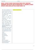 NURS 142TEST BANK EXAM QUESTIONS WITH VERIFIED  ANSWERS &lpar;DETAILED AND ELABORATED&rpar; A&plus; GRADED LATEST  UPDATE 2025-2026 &vert;&vert;ACTUAL EXAM NURS 142 