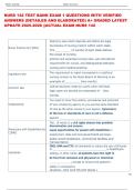 NURS 142 TEST BANK EXAM 1 QUESTIONS WITH VERIFIED  ANSWERS &lpar;DETAILED AND ELABORATED&rpar; A&plus; GRADED LATEST  UPDATE 2025-2026 &vert;&vert;ACTUAL EXAM NURS 142 