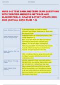 NURS 142 TEST BANK MIDTERM EXAM QUESTIONS  WITH VERIFIED ANSWERS &lpar;DETAILED AND  ELABORATED&rpar; A&plus; GRADED LATEST UPDATE 2025 2026 &vert;&vert;ACTUAL EXAM NURS 142   
