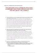 WGU D253 RSM2 TASK 2&colon; COMMUNICATING YOUR LEADERSHIP VISION WITH COMPLETE SOLUTION &vert; 2025-2026 UPDATE &vert; 100&percnt; CORRECT