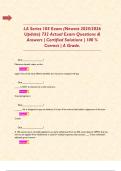 LA Series 103 Exam &lpar;Newest 2025&sol;2026 Update&rpar; 732 Actual Exam Questions & Answers &vert; Certified Solutions &vert; 100 &percnt; Correct &vert; A Grade&period;     