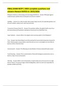 FINAL EXAM-NSTP 1 With complete questions and answers Newest RATED A&plus; 2025&sol;2026 