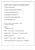 Nurs283&colon; Exam &num;1 Questions With Complete Solutions