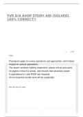 YVR D&sol;A AVOP STUDY AID &lpar;SOLVED&rpar; 100&percnt; CORRECT&excl;&excl;