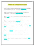 NURS 210 &ndash; EYES QUESTIONS AND ANSWERS 2025