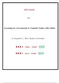 Test Bank - Accounting for Governmental & Nonprofit Entities 18th Edition by Jacqueline L. Reck, Suzanne Lowensohn, All Chapters