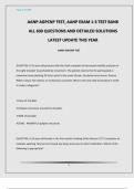AANP AGPCNP TEST&comma; AANP EXAM 1-3 TEST BANK ALL 600 QUESTIONS AND DETAILED SOLUTIONS LATEST UPDATE THIS YEAR