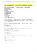 Phlebotomy NHCO&colon; Questions With Definite Solutions