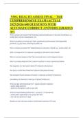 N501&colon; HEALTH ASSESS FINAL &ndash; THE COMPREHENSIVE EXAM &lpar;ACTUAL 2025&sol;2026&rpar; 640 QUESTIONS WITH ACCURATE CORRECT ANSWERS &lpar;GRADED A&plus;&rpar;