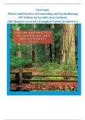 Theory and Practice of Counseling and Psychotherapy Test Bank &ndash; 10th Edition by Gerald Corey &lpar;Complete&comma; Verified 2025&rpar;