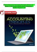 Solution Manual for Accounting Principles Volume 1 & Volume 2&comma; 9th Canadian Edition Jerry J&period; Weygandt&comma; Verified Chapters 1 - 20&comma; Complete Newest Version