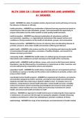 HLTH 3000 CH 1 EXAM QUESTIONS AND ANSWERS A&plus; GRADED 