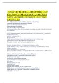 MISSOURI FUNERAL DIRECTORS LAW EXAM &lpar;ACTUAL 2025&sol;2026&rpar; QUESTIONS WITH VERIFIED CORRECT ANSWERS &vert; GRADED A&plus;