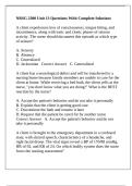 NRSG 2300 Unit 13 Questions With Complete Solutions