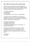 NRSG 2300 Unit 14 Questions With Complete Solutions