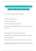 RelativityOne Exam 2026 Questions and Answers 100&percnt; Pass Guaranteed