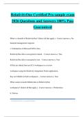 RelativityOne Certified Pro sample exam 2026 Questions and Answers 100&percnt; Pass Guaranteed