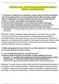 NURS 5462 Older Adult Exam 1 Test Bank &vert; 100&plus; Practice Questions & Answers &vert; Graded A&plus;