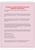 AT 2300-Chap 7 &vert; Questions with 100&percnt; Correct Answers &lpar;2025&sol;2026&rpar; &vert; Verified Solutions
