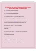 AT 2300 Final- Last Sections &vert; Questions with 100&percnt; Correct Answers &lpar;2025&sol;2026&rpar; &vert; Verified Solutions