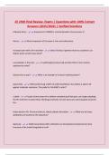AT 2300 Final Review- Exams &vert; Questions with 100&percnt; Correct Answers &lpar;2025&sol;2026&rpar; &vert; Verified Solutions