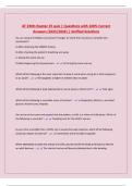 AT 2300 chapter 25 quiz &vert; Questions with 100&percnt; Correct Answers &lpar;2025&sol;2026&rpar; &vert; Verified Solutions