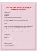 BCBS of KC ACA Exam &vert; Questions and 100&percnt; Correct Answers &vert; Verified Solutions