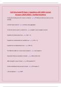 Civil Structural PE Exam &vert; Questions with 100&percnt; Correct Answers &lpar;2025&sol;2026&rpar; &vert; Verified Solutions