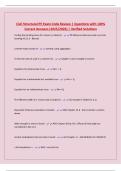 Civil Structural PE Exam Code Review &vert; Questions with 100&percnt; Correct Answers &lpar;2025&sol;2026&rpar; &vert; Verified Solutions
