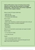 Fluid and Electrolytes&comma; Exam &num;4&comma; Nursing 125 &lpar;Learning Objectives and focus tips Davis questions ATI &lpar;Engage fundamentals -- fluid&comma; electrolyte&comma; and acid-base regulation&rpar; Questions With Complete Solutions