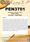PEN3701 Assignment 2 &lpar;COMPLETE ANSWERS&rpar; Semester 1 2026 - DUE 15 April 2026
