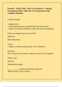 Exam &num;3 - NRSG 2300 - Unit 5 & 6 &lpar;Exam &num;3 - Nursing Foundations NRSG 2300 Unit 5 & 6&rpar; Questions With Complete Solutions