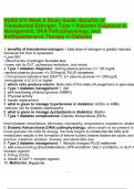 NURS 676 Week 6 Study Guide- Benefits of Transdermal Estrogen&comma; Type 1 Diabetes Diagnosis & Management&comma; DKA Pathophysiology&comma; and Antihypertensive Therapy in Diabetes&period;pdf