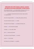 COMD 4500&colon; Adult COMD&colon; Module 4&colon; Aphasia &vert; Questions with 100&percnt; Correct Answers &lpar;2025&sol;2026&rpar; &vert; Verified Solutions