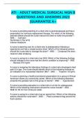 ATI Adult Medical Surgical NGN B Questions & Answers 2023 &vert; Guaranteed A&plus;