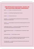COMD 4500 Neurogenic Speech Disorders &vert; Questions with 100&percnt; Correct Answers &lpar;2025&sol;2026&rpar; &vert; Verified Solutions
