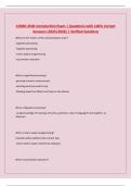 COMD 4500 Introduction Exam &vert; Questions with 100&percnt; Correct Answers &lpar;2025&sol;2026&rpar; &vert; Verified Solutions