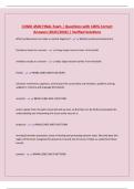 COMD 4500 FINAL Exam &vert; Questions with 100&percnt; Correct Answers &lpar;2025&sol;2026&rpar; &vert; Verified Solutions