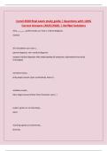 Comd 4500 final exam study guide &vert; Questions with 100&percnt; Correct Answers &lpar;2025&sol;2026&rpar; &vert; Verified Solutions