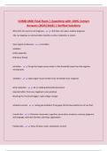 COMD 4500 Final Exam &vert; Questions with 100&percnt; Correct Answers &lpar;2025&sol;2026&rpar; &vert; Verified Solutions