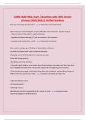 COMD 4500 FINAL Exam &vert; Questions with 100&percnt; Correct Answers &lpar;2025&sol;2026&rpar; &vert; Verified Solutions