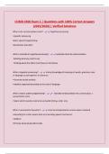 BUNDLE FOR COMD 4500 EXAMS ALL Questions and 100&percnt; Correct Answers &lpar;2025&sol;2026&rpar; &vert; Verified Solutions