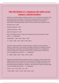 FINC 409 Module 3-4 &vert; Questions with 100&percnt; Correct Answers &vert; Verified Solutions