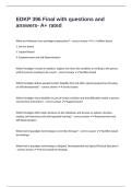 EDKP 396 Final with questions and answers- A&plus; rated-