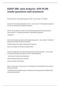 EDKP 396- task analysis- APA PLIIR model questions well answered